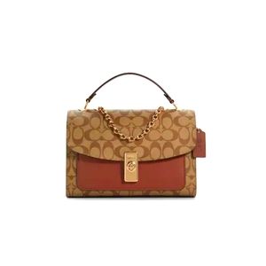 Coach Land Shoulder Signature canvas bag